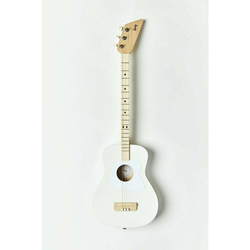 Loog Pro Children's Acoustic Guitar - White - LGPRCAW